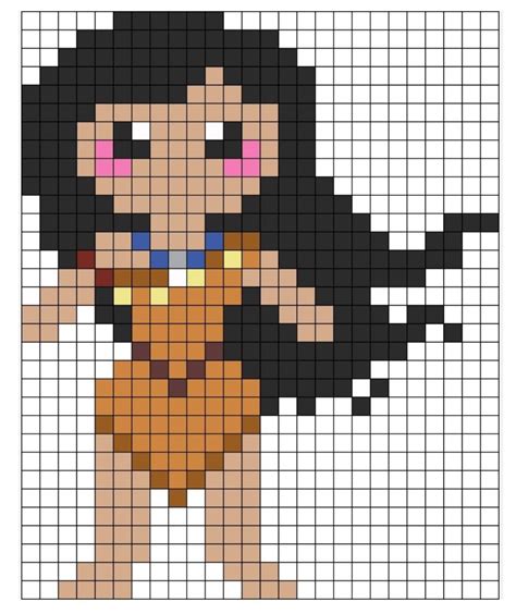 Disney Princess Pixel Art Templates