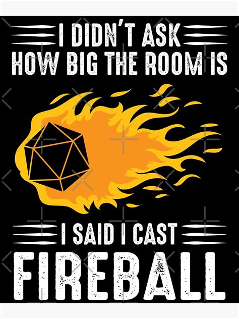 I Cast Fireball Sticker By Hayseedbyte Redbubble