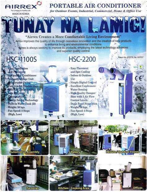 It has three fan speeds. Portable Air Conditioner for Outdoor Events, Industrial ...