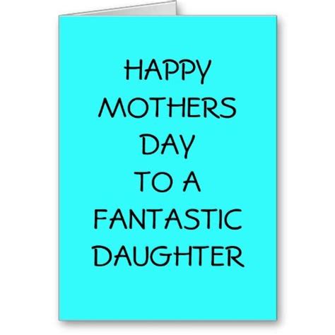 Happy Mothers Day To Daughter Cards Zazzle Happy Mothers Day Happy