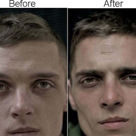 Soldiers Eyes Before And After War