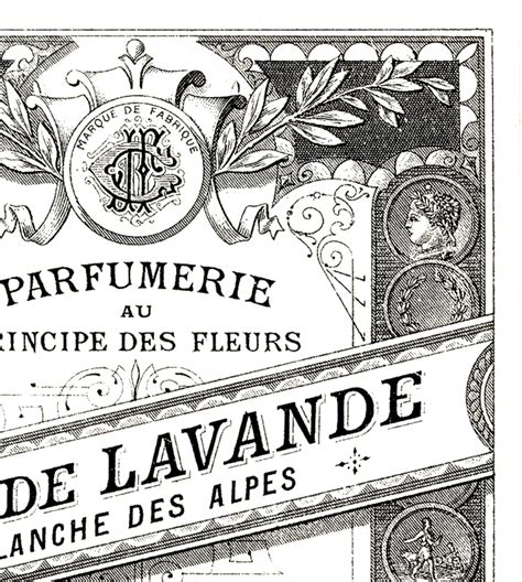 Antique Perfume Label Image The Graphics Fairy