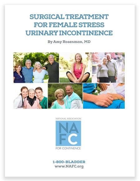 Brochure Surgical Treatment Options For Women With Stress Urinary