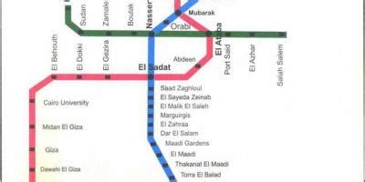 Egypt Metro Map Cairo Subway Map Egypt