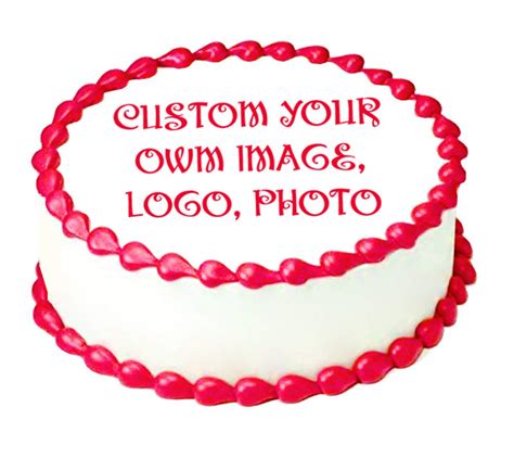Buy Create Your Own Custom Image Logo Or Photo 95 Round Edible