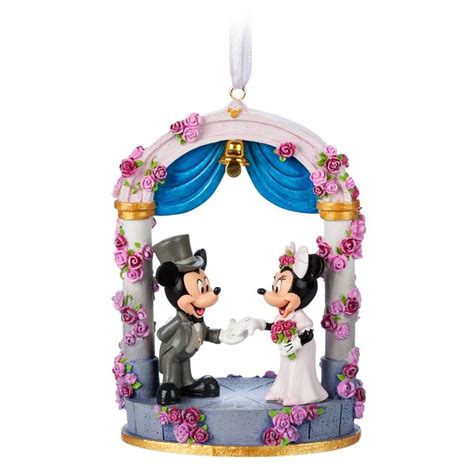 Mickey And Minnie Mouse Figural Wedding Ornament Shopdisney Disney