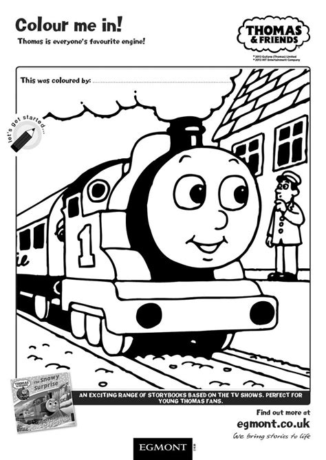 Colour Thomas The Tank Engine In In This Thomas And Friends Activity
