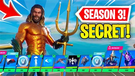 New Aquaman Secret Skin In Fortnite Chapter 2 Season 3 Battle Pass