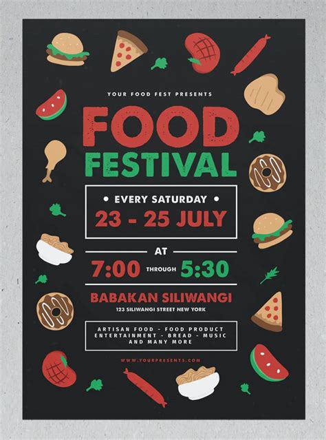 Festival Flyer Festival Posters Food Festival Flyer Design Templates