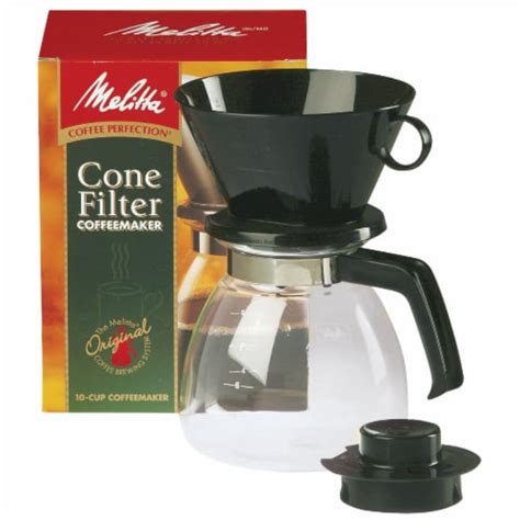 Melitta 10 Cup Drip Cone Black Coffee Maker 640616 1 Frys Food Stores