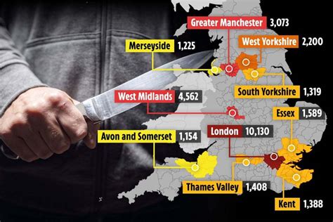 Britains Knife Epidemic Laid Bare As Cops Face 30 Blade Crimed A Day