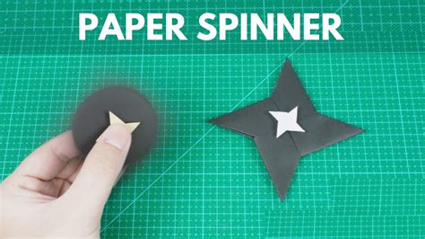 how to make a paper spinner without bearing easy origami youtube
