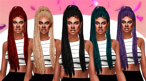 Sims 4 Ccs The Best Ts3 Eliavah Shiva Hair Conversion For Females