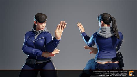 Zaki Izlan Street Fighter V Champion Edition Chun Li Undercover Cop Texture