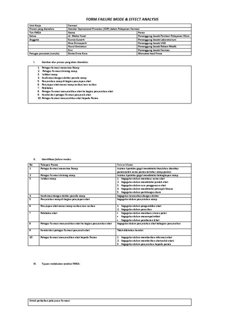 Contoh Fmea Farmasi Pdf