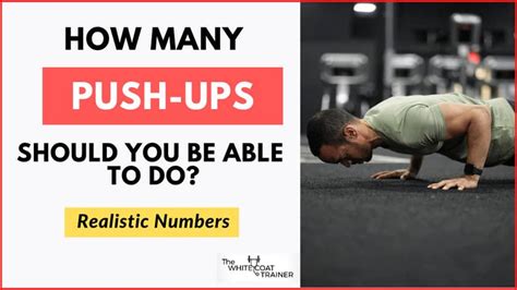 How Many Pushups Should You Be Able To Do Realistic S The White