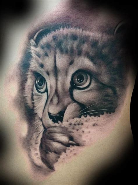Baby Cheetah Tattoo Cubs Tattoo Cheetah Tattoo Cat Tattoo Designs