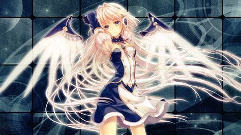 Anime Angel With Blonde Hair Hd Wallpaper