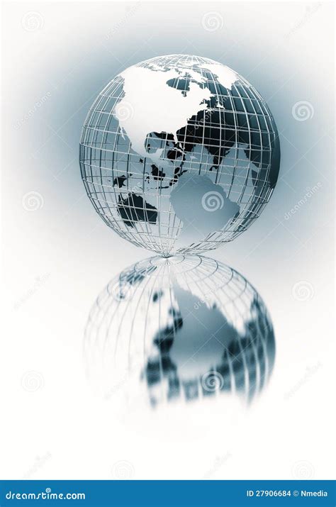 Elegant Globe Vertical Stock Illustration Illustration Of Business