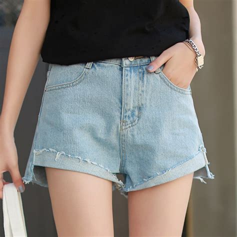 Romastory Summer High Waist Denim Hot Shorts Female Short Jeans Women