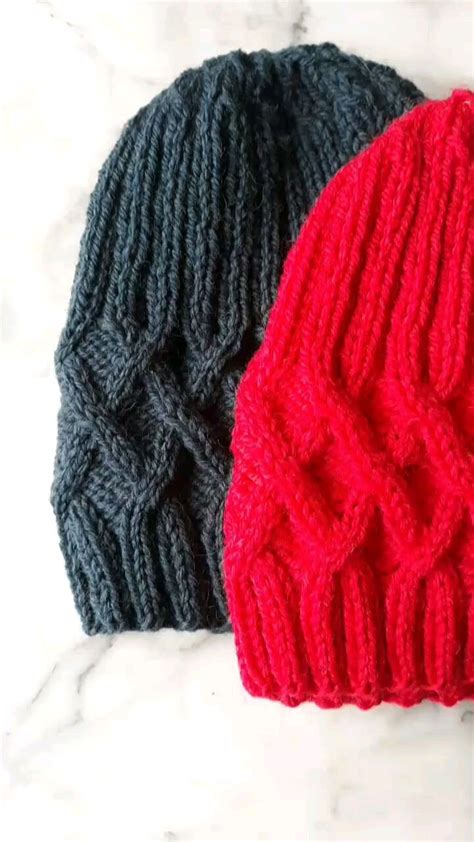 Knit Beanie Handknit Wool Beanies Original Design Made In Ireland