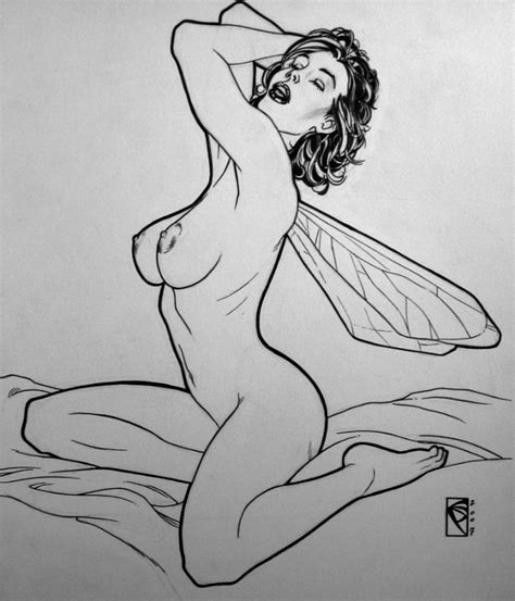 Rule 34 1girls 2007 Avengers Chad Spilker Female Janet Van Dyne Marvel Monochrome Nude Solo