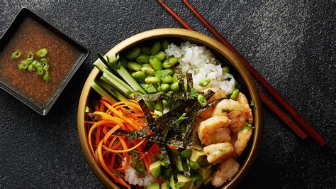 Sushi Rice Bowls With Shrimp Recipe