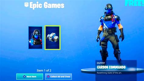 100disparition Carbon Commando Fortnite Skin