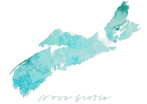 Nova Scotia Map, Nova Scotia Print, Map Gift, Halifax Nova Scotia, Nova Scotia Art, Maritime Map ...