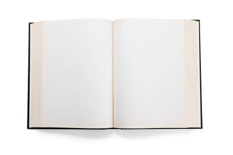Em Branco Branco Páginas De Um Livro Aberto Fotografias De Stock E