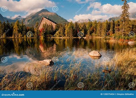 Autumn Mountain And Strbske Pleso Lake In High Tatras Slovakia Stock