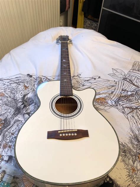 White Martin Smith Electro Acoustic Guitar In Brackla Bridgend Gumtree
