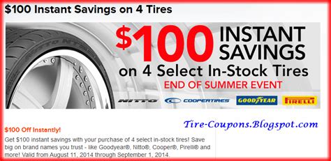 NTB Tire Coupons Rebates And Deal Latest Offers January