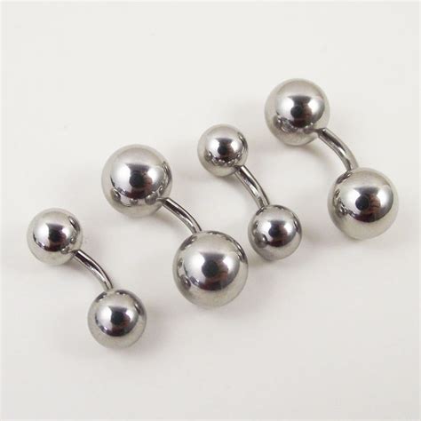 2 Pieces Big Ball Stainless Steel Curved Barbell Tragus Ear Piercing Pa