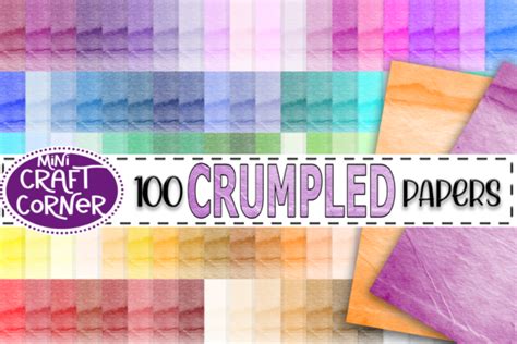 100 Watercolor Crinkled Paper Graphic By Mini Craft Corner · Creative