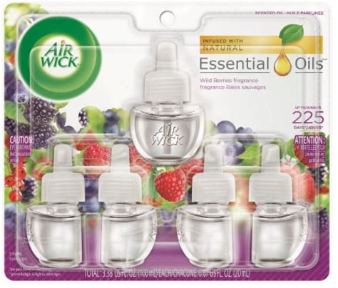 Fred Meyer Air Wick Wild Berry Fragrance Scented Oil Refills 5 Ct