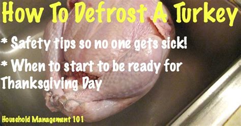 how to defrost turkey make sure you start soon enough for thanksgiving day