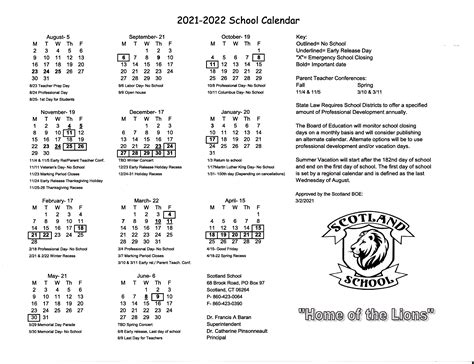 Scotland Public Schools Holiday Calendar 2023 2024 District School