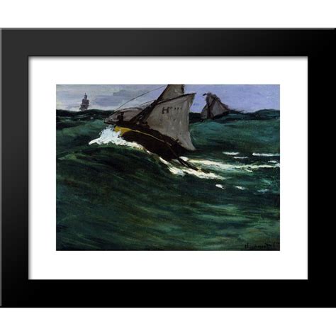 The Green Wave 20x24 Framed Art Print By Monet Claude