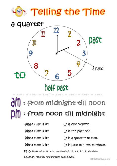 Telling The Time Basic Knowledge Time Worksheets Telling Time