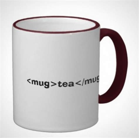 A White And Red Coffee Mug With The Wordmug Tea Mugprinted On It