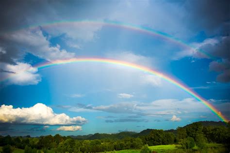 Double Rainbow Wall Art Print Will Brighten Your Dreary Day Or Room
