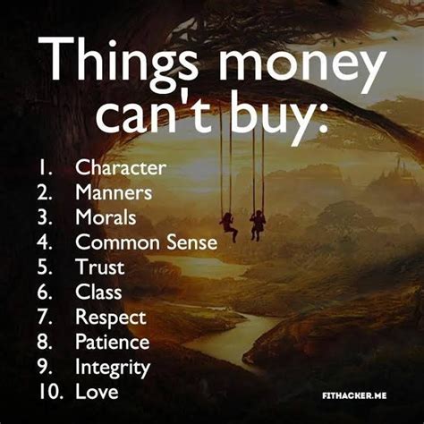 Things Money Cant Buycharacter Manners Morals Common Sense