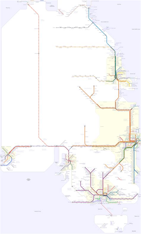 Northern Territory And Western Australia Rail Map