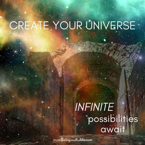 Inspirational Mindful Quote Create Your Universe Infinite