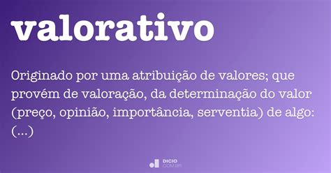 Valorativo Dicio Dicionário Online De Português