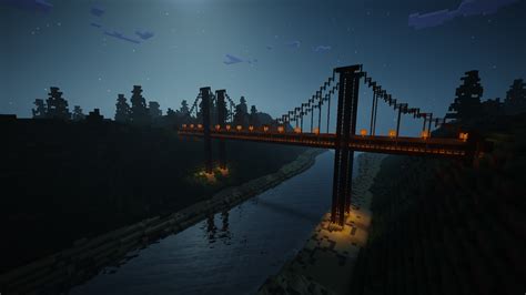 Wooden Bridge Over The River Rminecraft