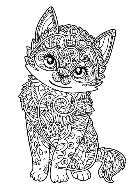 Do you like to color. Unicorn Kitty Coloring Page - youngandtae.com in 2020 ...