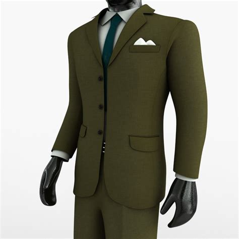 Man Suit 3d Model 20 3ds Max Fbx Obj Free3d