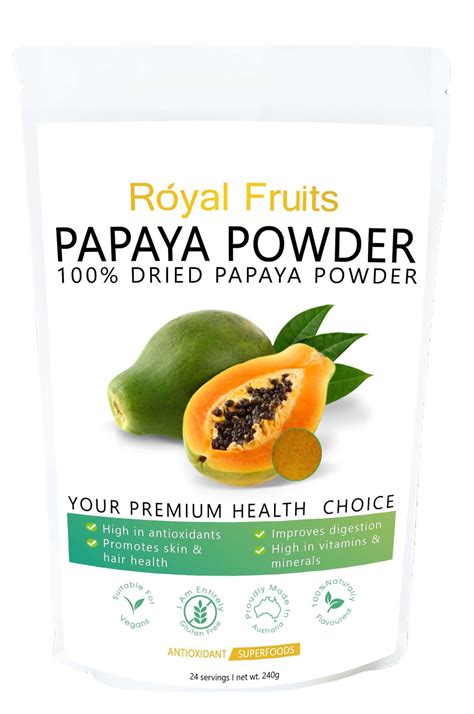 Dried Papaya Powder Royal Fruits